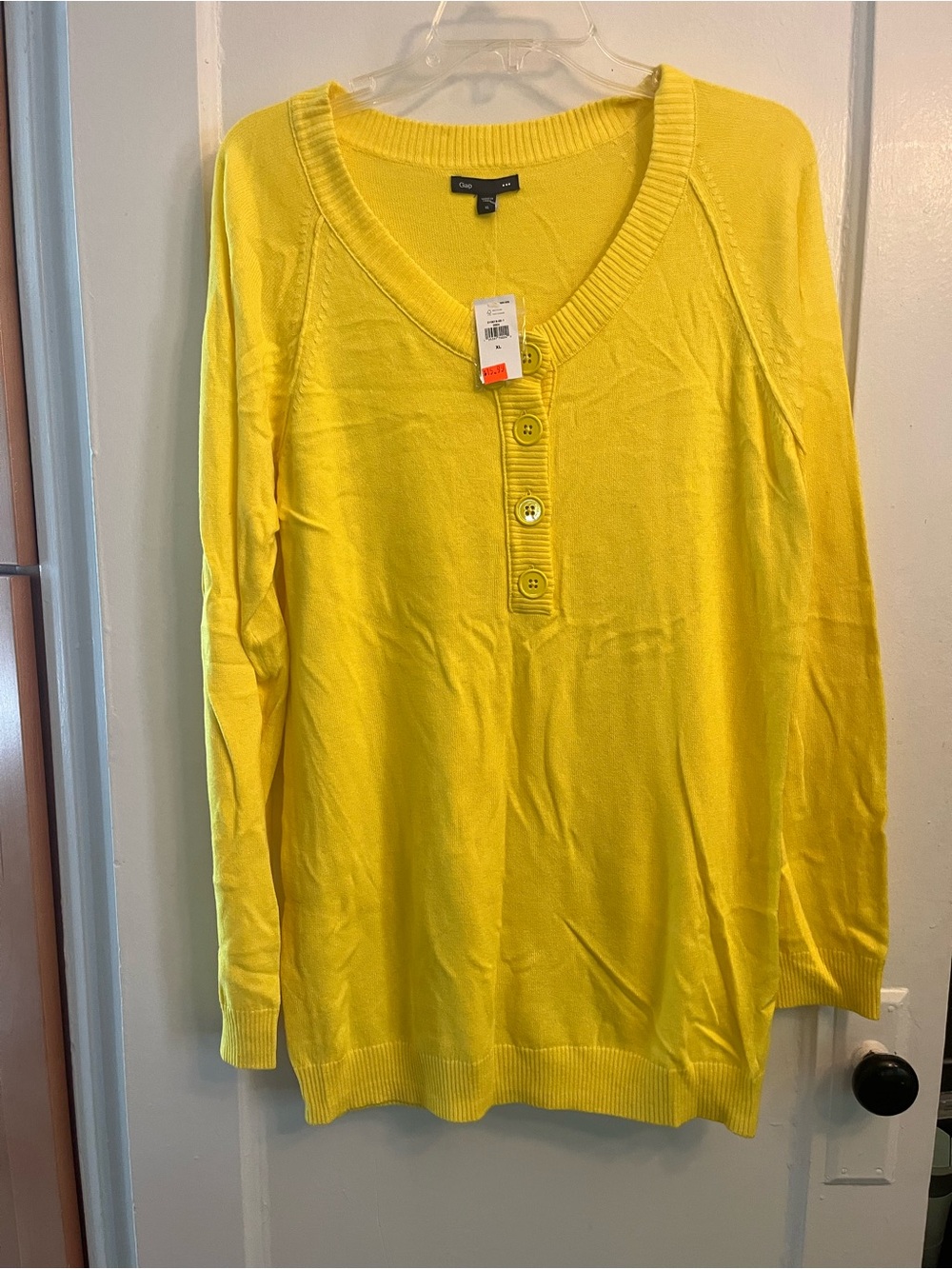 GAP Button-Front V-Neck Sweater